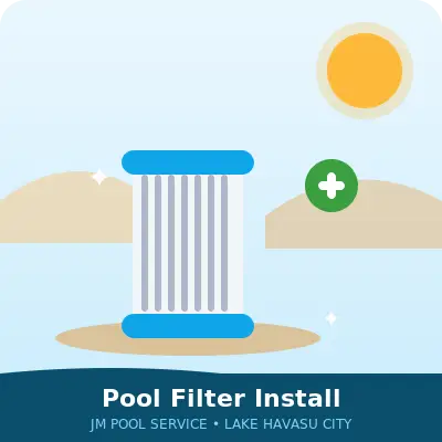 Pool filter installation in Lake Havasu City by JM Pool Service