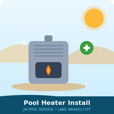Pool heater installation in Lake Havasu City by JM Pool Service