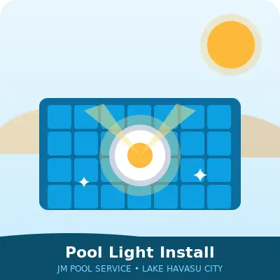 Pool light replacement in Lake Havasu City by JM Pool Service