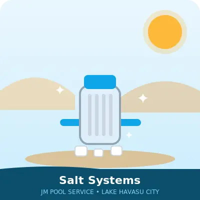Salt water pool systems in Lake Havasu City by JM Pool Service